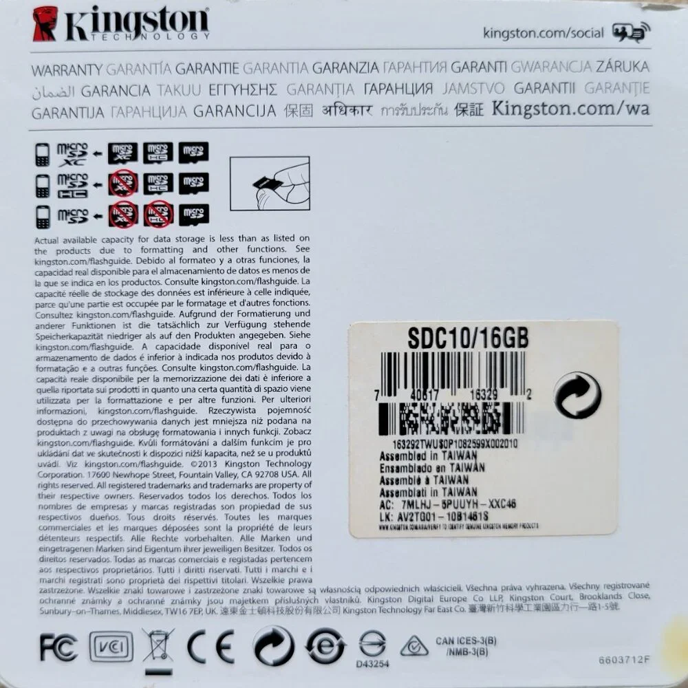 Kingston micro SD microSD to SD SDHC SDXC Adapter fit 4GB 8GB 16GB 32GB 64GB